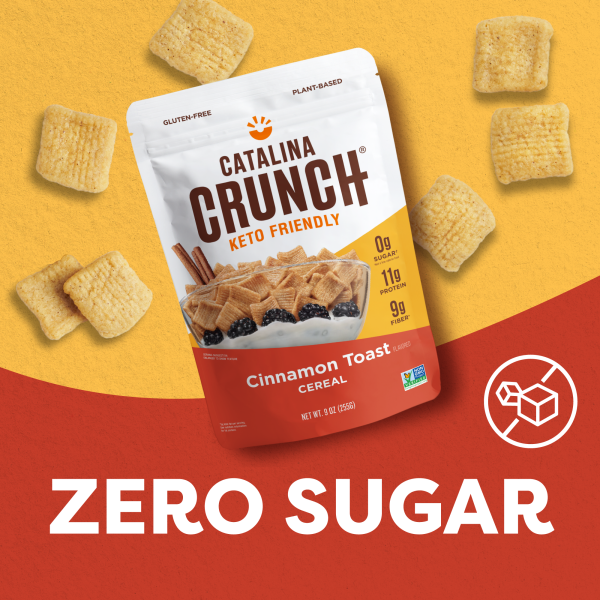 slide 4 of 21, Catalina Crunch Cinnamon Toast Zero Sugar Cereal, 9 oz