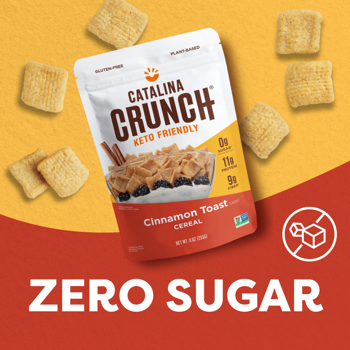 slide 5 of 21, Catalina Crunch Cinnamon Toast Zero Sugar Cereal, 9 oz