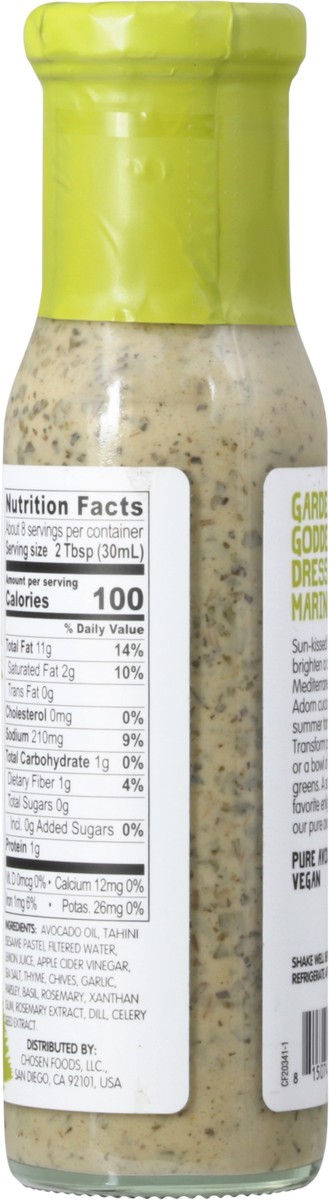 slide 8 of 13, Chosen Foods Garden Goddess Dressing & Marinade 8 fl oz, 8 fl oz