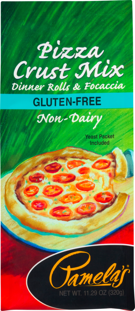 slide 1 of 1, Pamela's Gluten Free Pizza Crust Mix, 11.29 oz