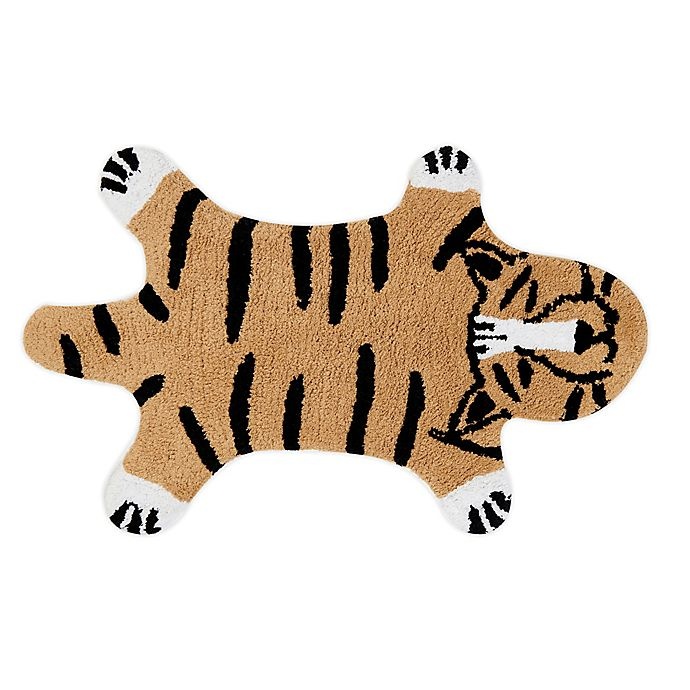 slide 1 of 1, Marmalade Cotton Bath Rug - Tiger, 1 ct