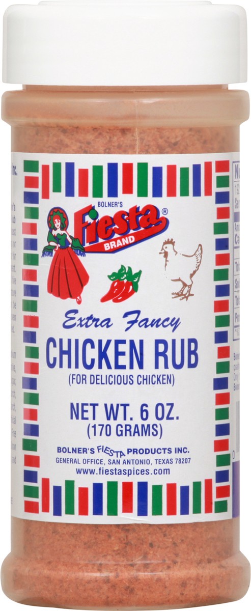 slide 9 of 9, Fiesta Extra Fancy Chicken Rub 6 oz, 6 oz