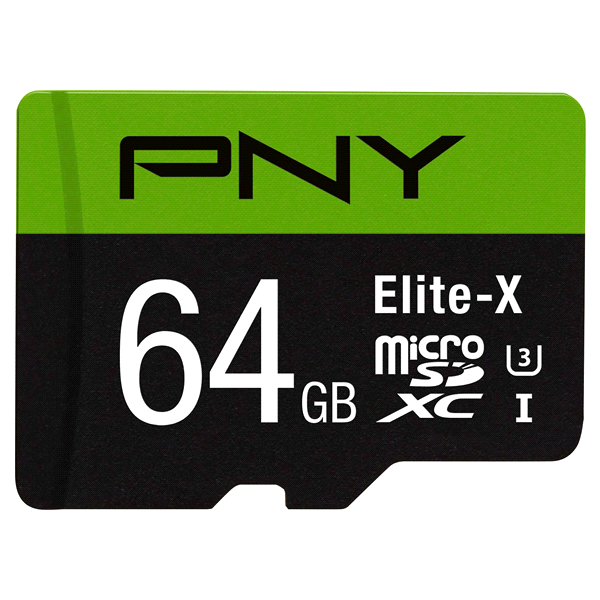 slide 1 of 1, PNY Elites-X micro SDXC Card, 64 GB