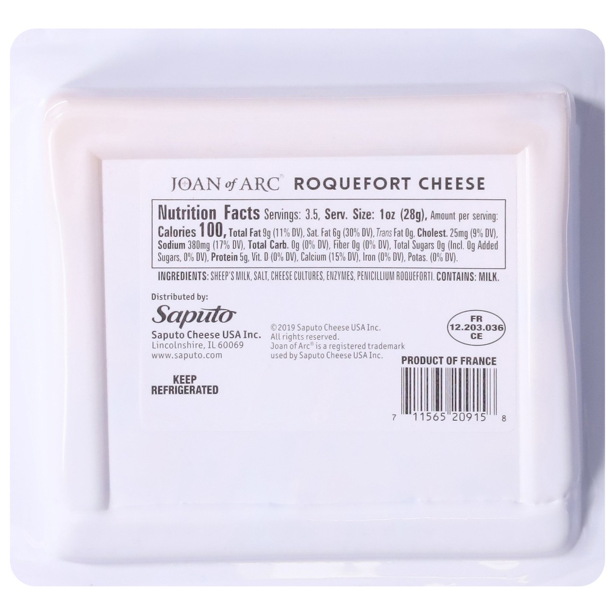 slide 7 of 13, Roquefort Cheese 3.5 oz, 1 ct