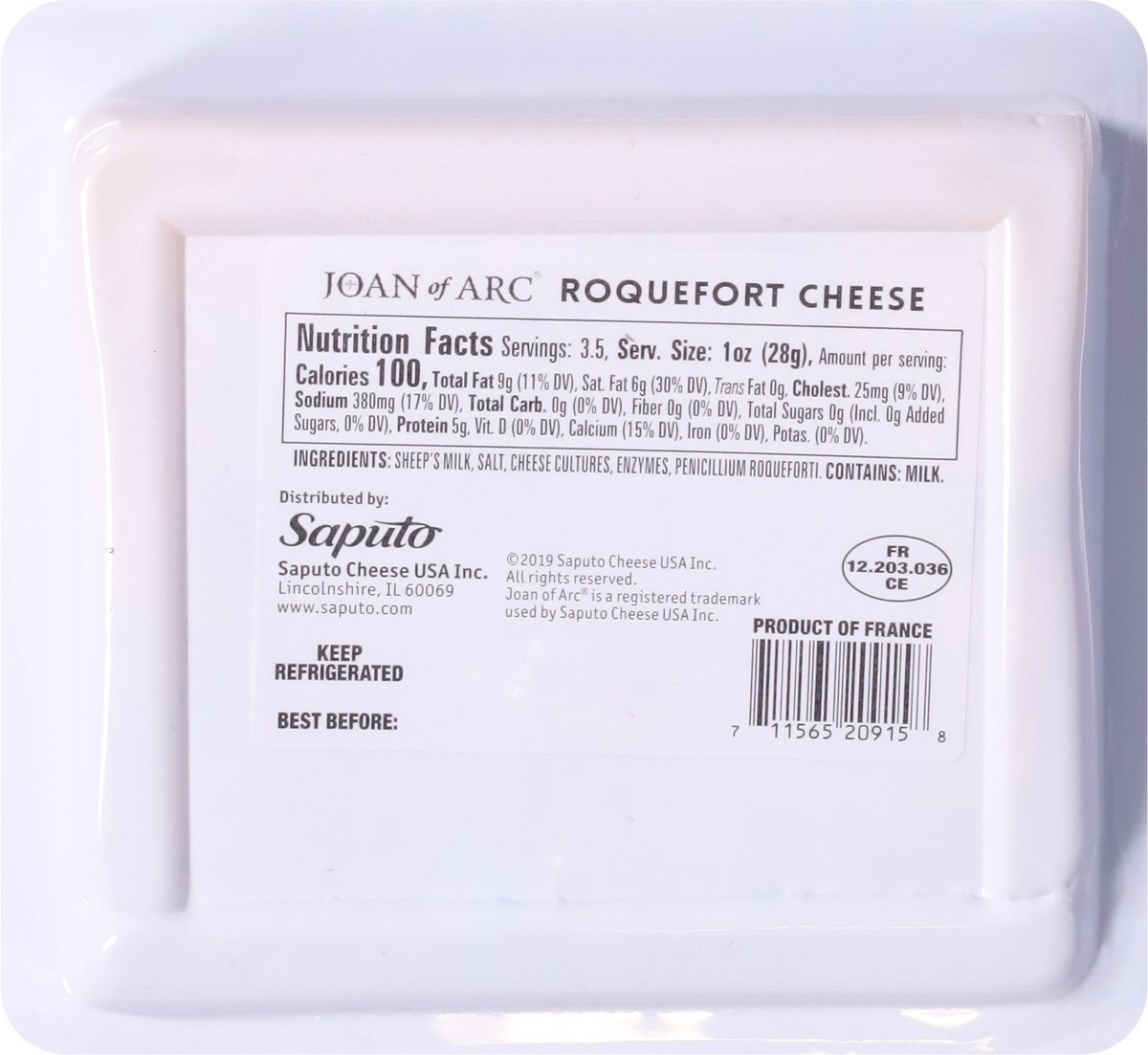 slide 9 of 13, Roquefort Cheese 3.5 oz, 1 ct