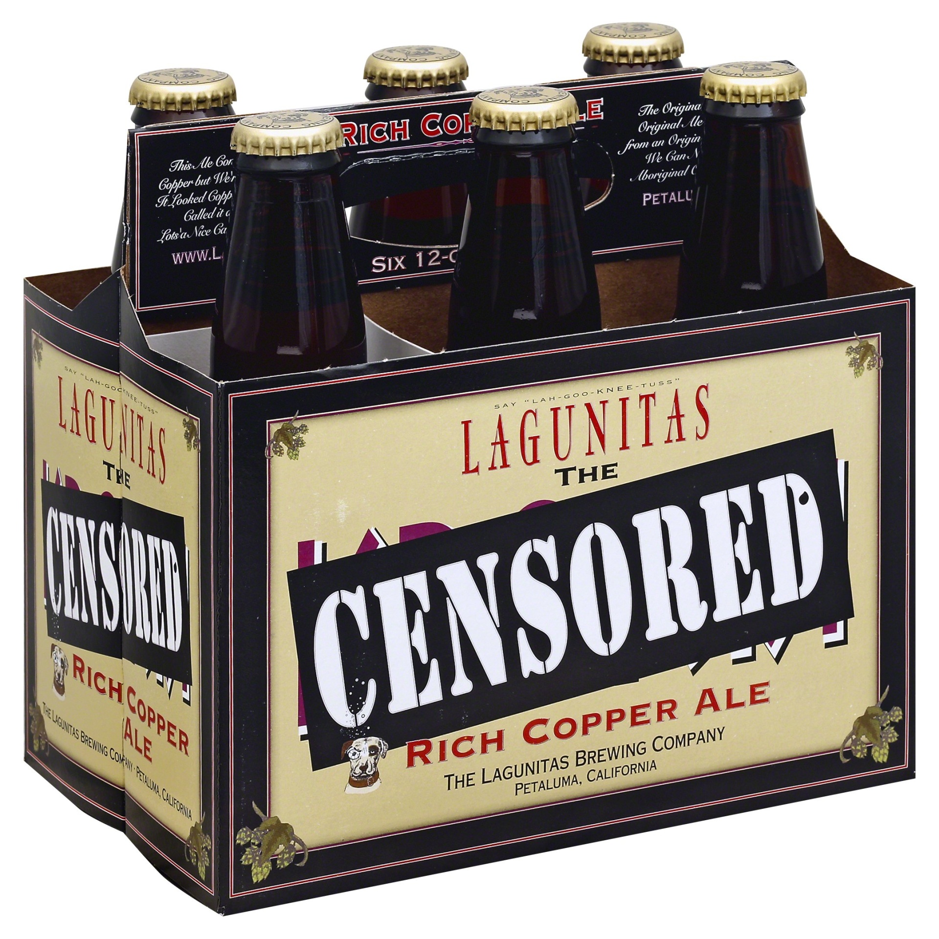 slide 1 of 4, Lagunitas The Censored Rich Copper Ale, 6 ct; 12 oz