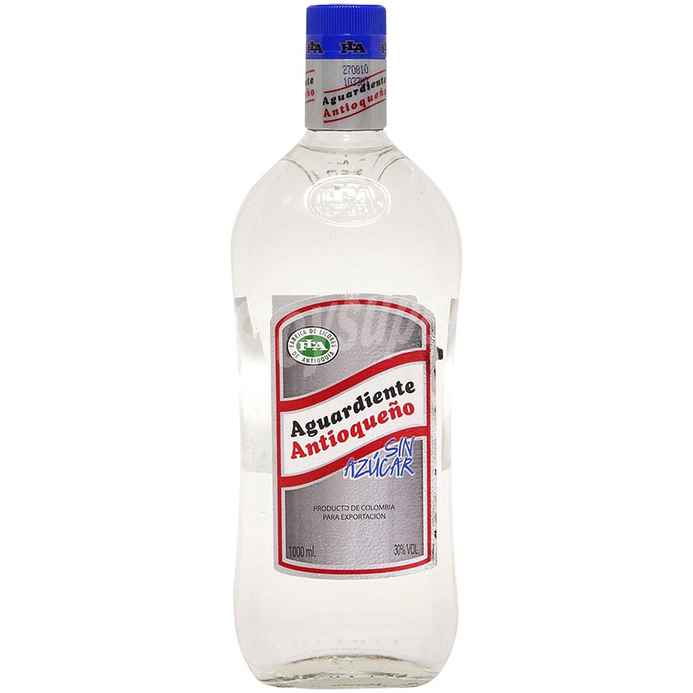 slide 1 of 1, NON BRAND Aguardiente Antioqueno Sin Azucar (Sugar Free), 1 liter