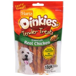 Oinkies Tender Twists Light Chew Dog Chew Treats 18 Each