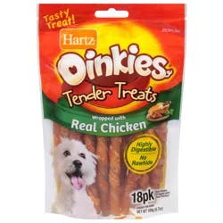 Oinkies Tender Twists Light Chew Dog Chew Treats 18 Each