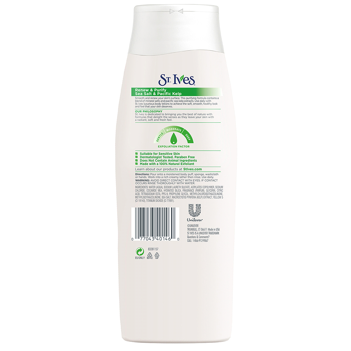 slide 3 of 3, St. Ives Renew And Purify Sea Salt Body Wash, 24 oz