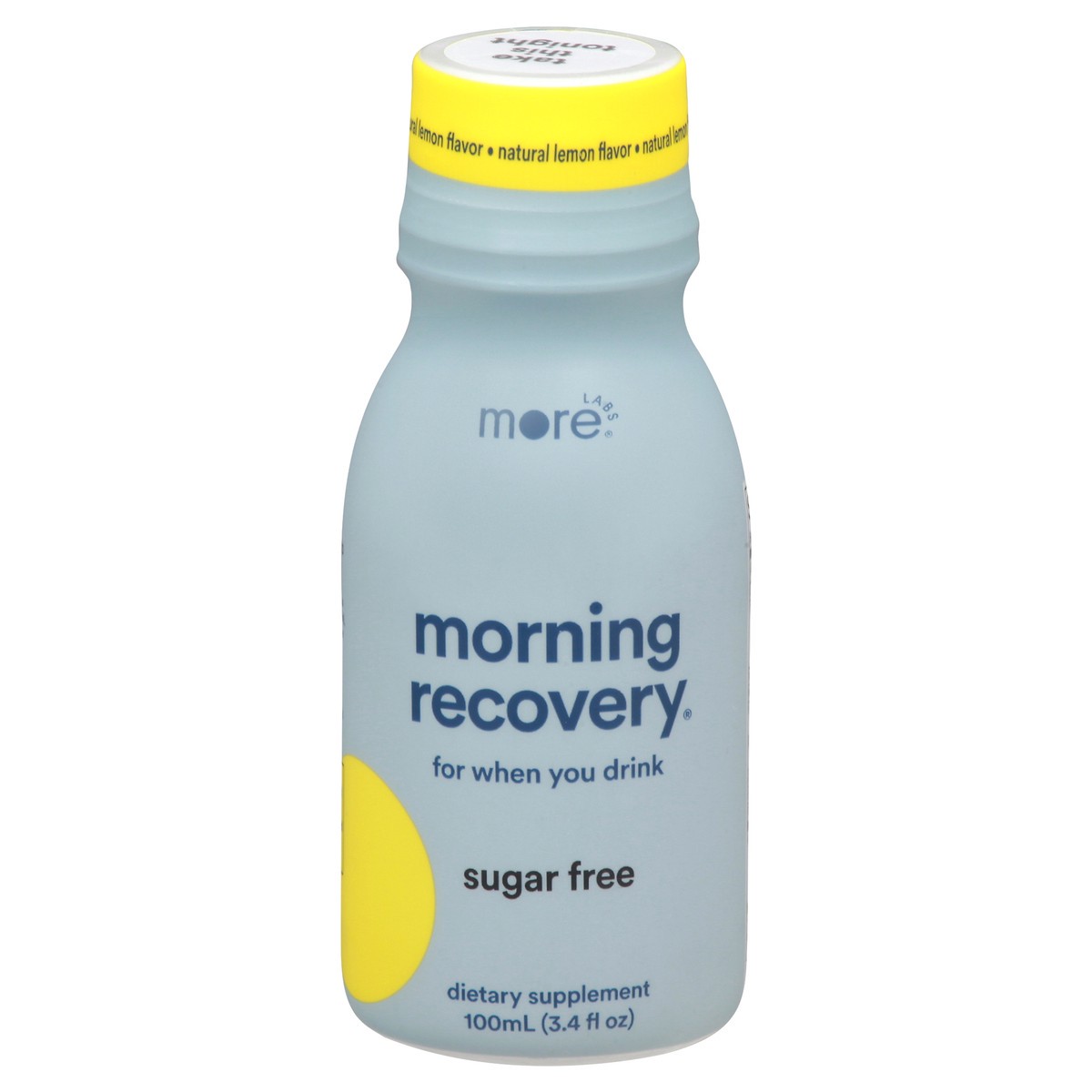 slide 3 of 14, More Labs Sugar Free Natural Lemon Flavor Morning Recovery 3.4 fl oz, 3.4 fl oz