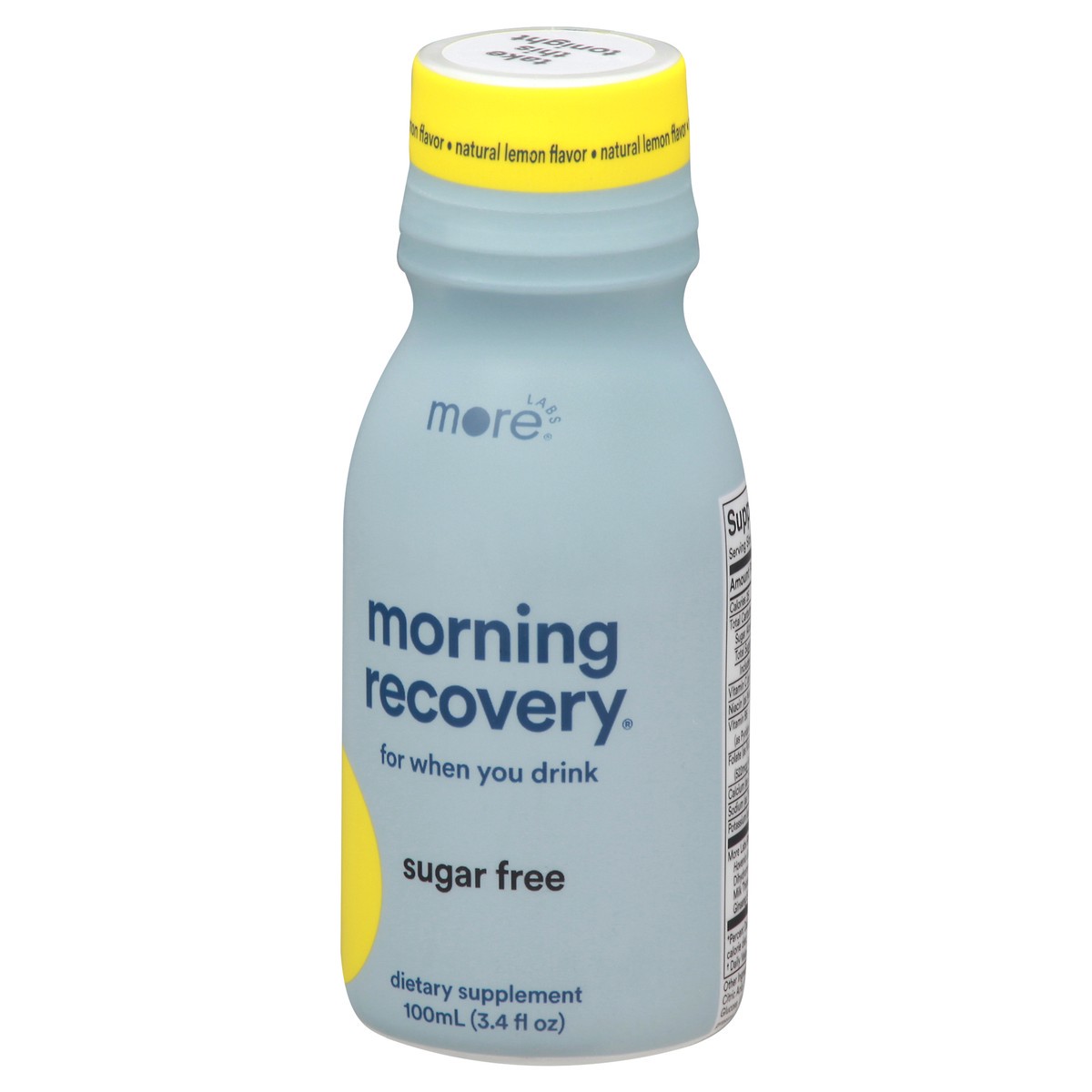 slide 8 of 14, More Labs Sugar Free Natural Lemon Flavor Morning Recovery 3.4 fl oz, 3.4 fl oz