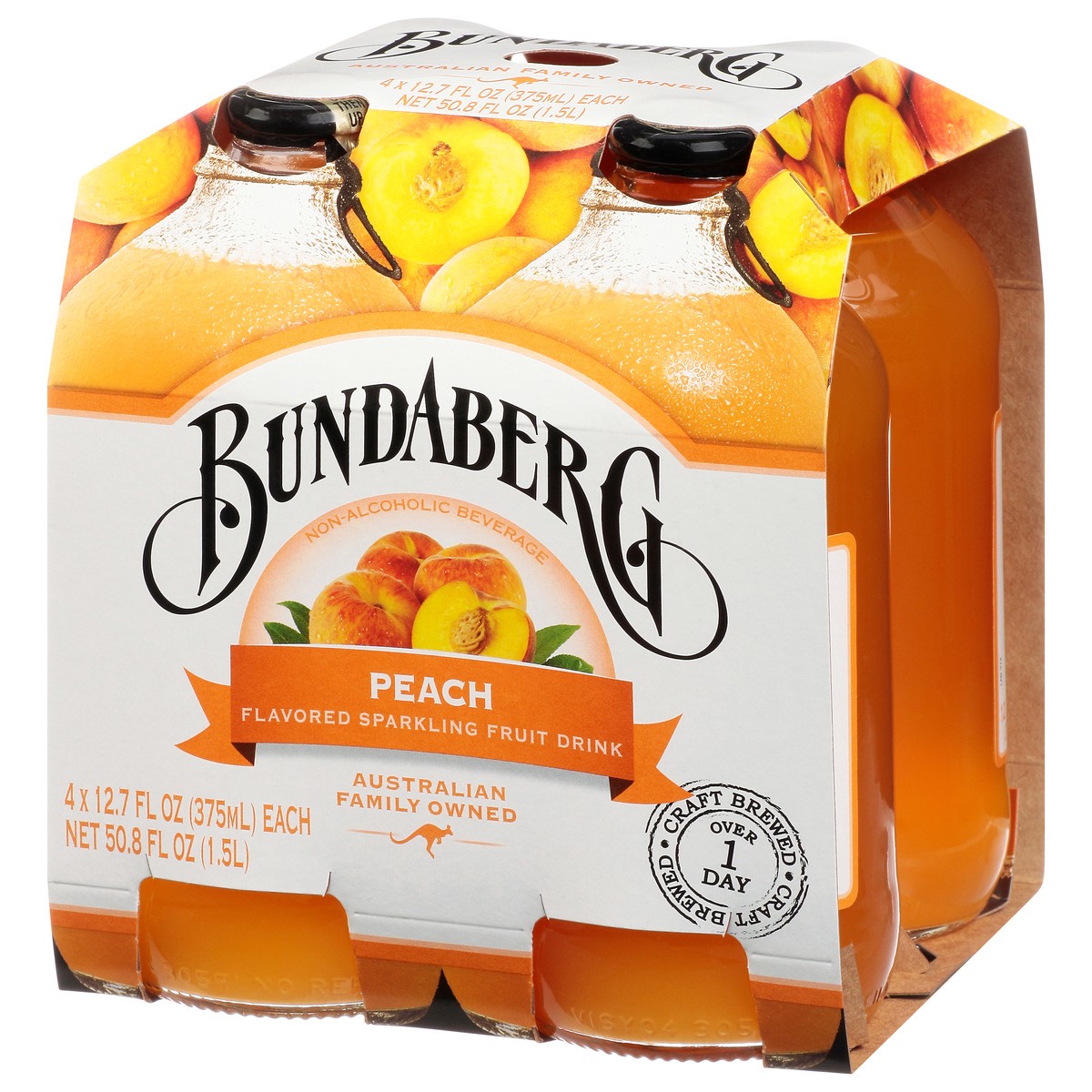 slide 5 of 14, Bundaberg Fruit Drink Sparkling Peach- 50.8 fl oz, 50.8 fl oz