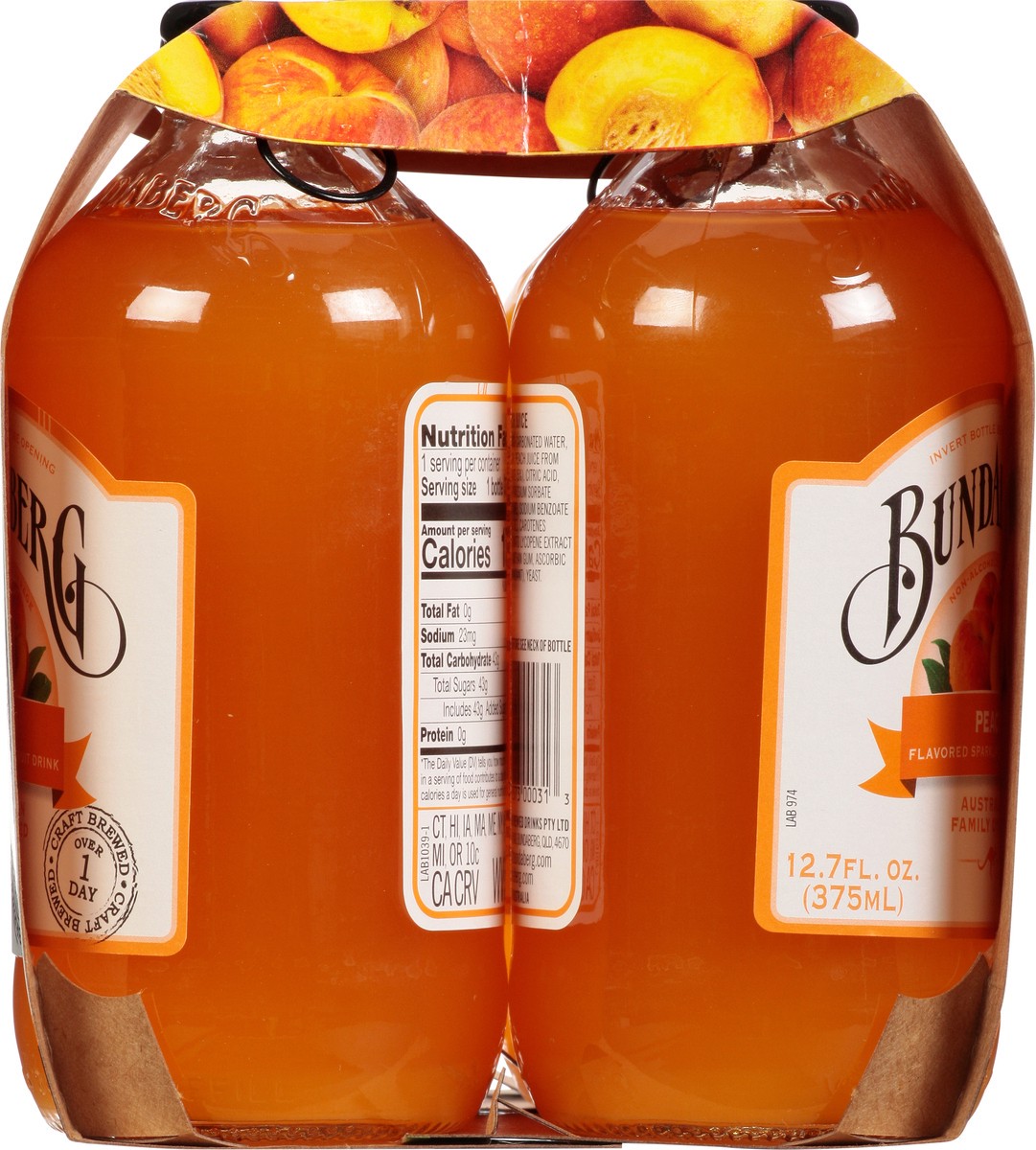 slide 12 of 14, Bundaberg Fruit Drink Sparkling Peach- 50.8 fl oz, 50.8 fl oz