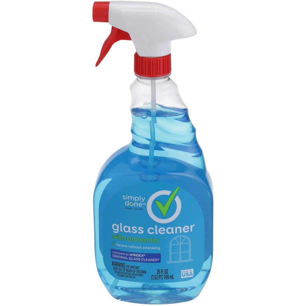 slide 1 of 11, Simply Done Glass Cleaner With Ammonia, 26 fl oz