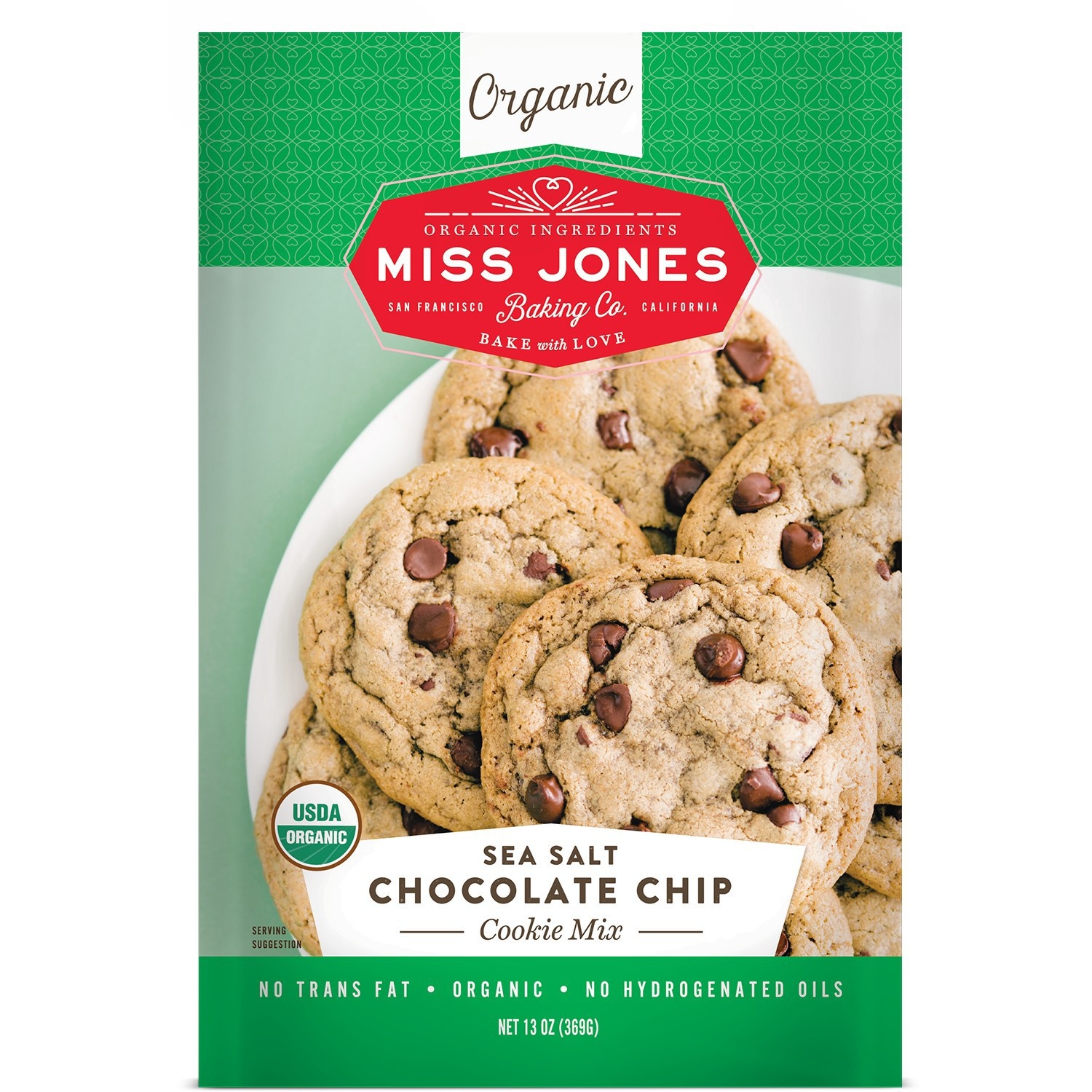 slide 1 of 1, Miss Jone's Organic Chocolate Chip Cookie Mixa, 13 oz