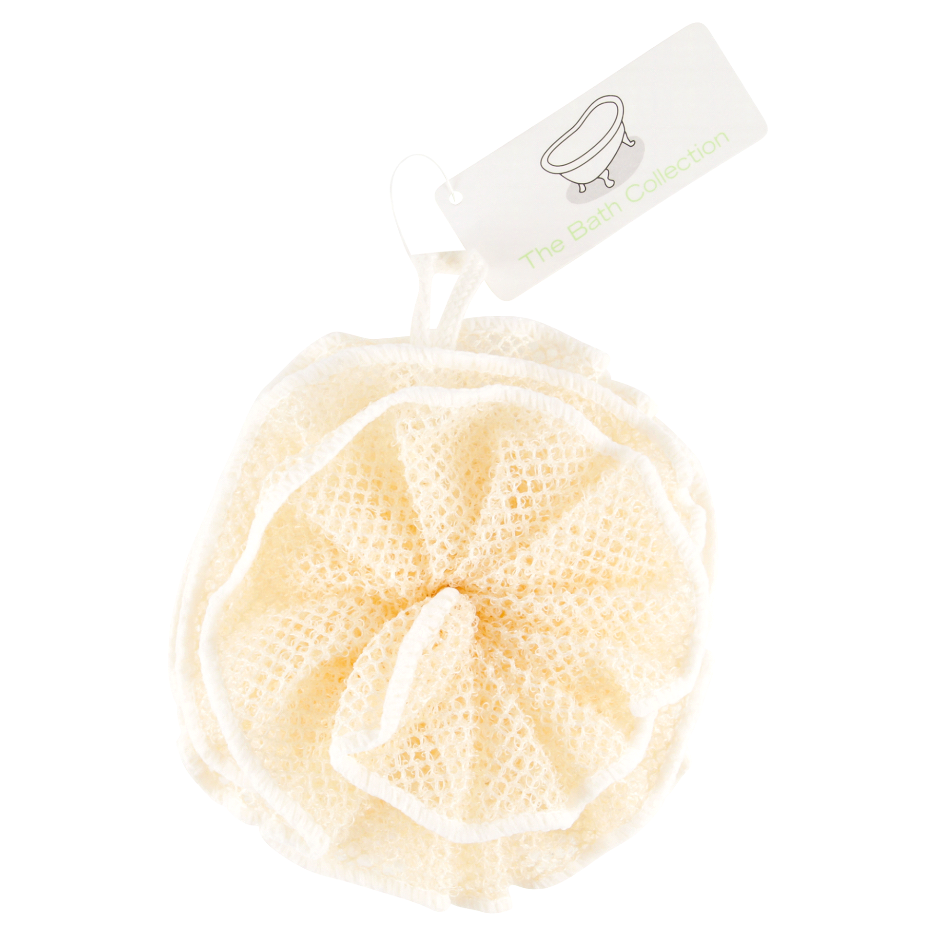 slide 1 of 2, The Bath Collection Exfoliating Fabric Sponge, 1 ct