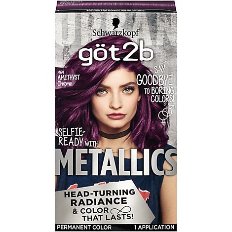 slide 1 of 1, Got2b Metallics M69 Amethyst Chrome Permanent Hair Color - Each, 1 ct