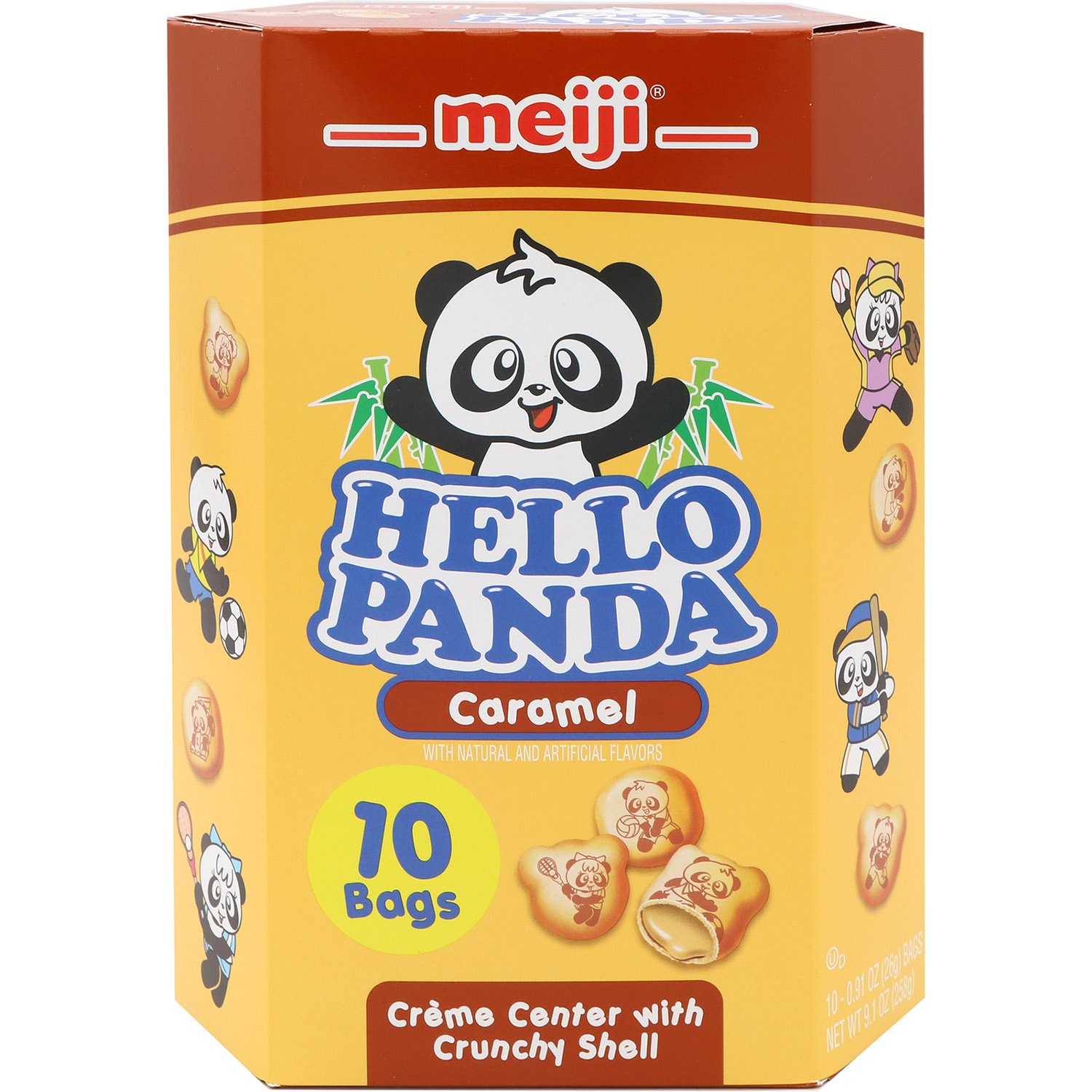 slide 1 of 1, Meiji Big Hello Panda Caramel, 9.1 oz