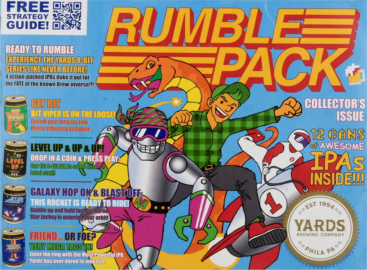 slide 9 of 9, Yards IPA Assorted Beer Rumble Pack 12 ea, 12 ct