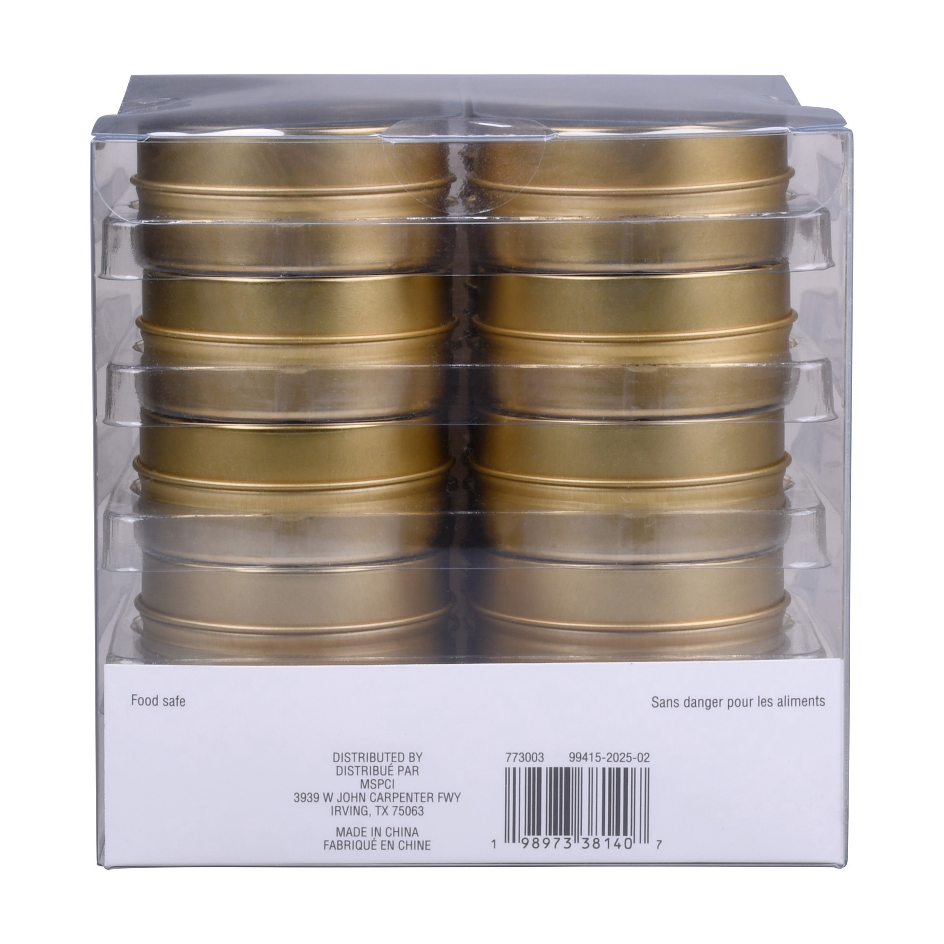 slide 4 of 6, 2.5" Gold Round Tin Favor Boxes, 20ct. By Celebrate It, 20 ct