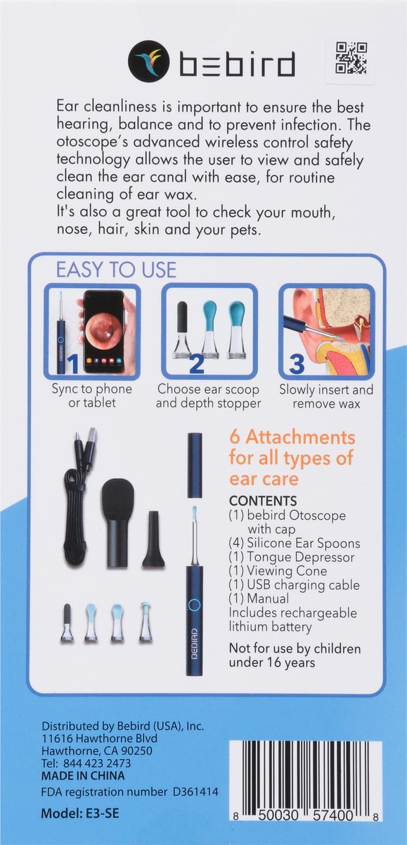 slide 2 of 12, BeBird Visual Ear Wax Remover, 1 ct