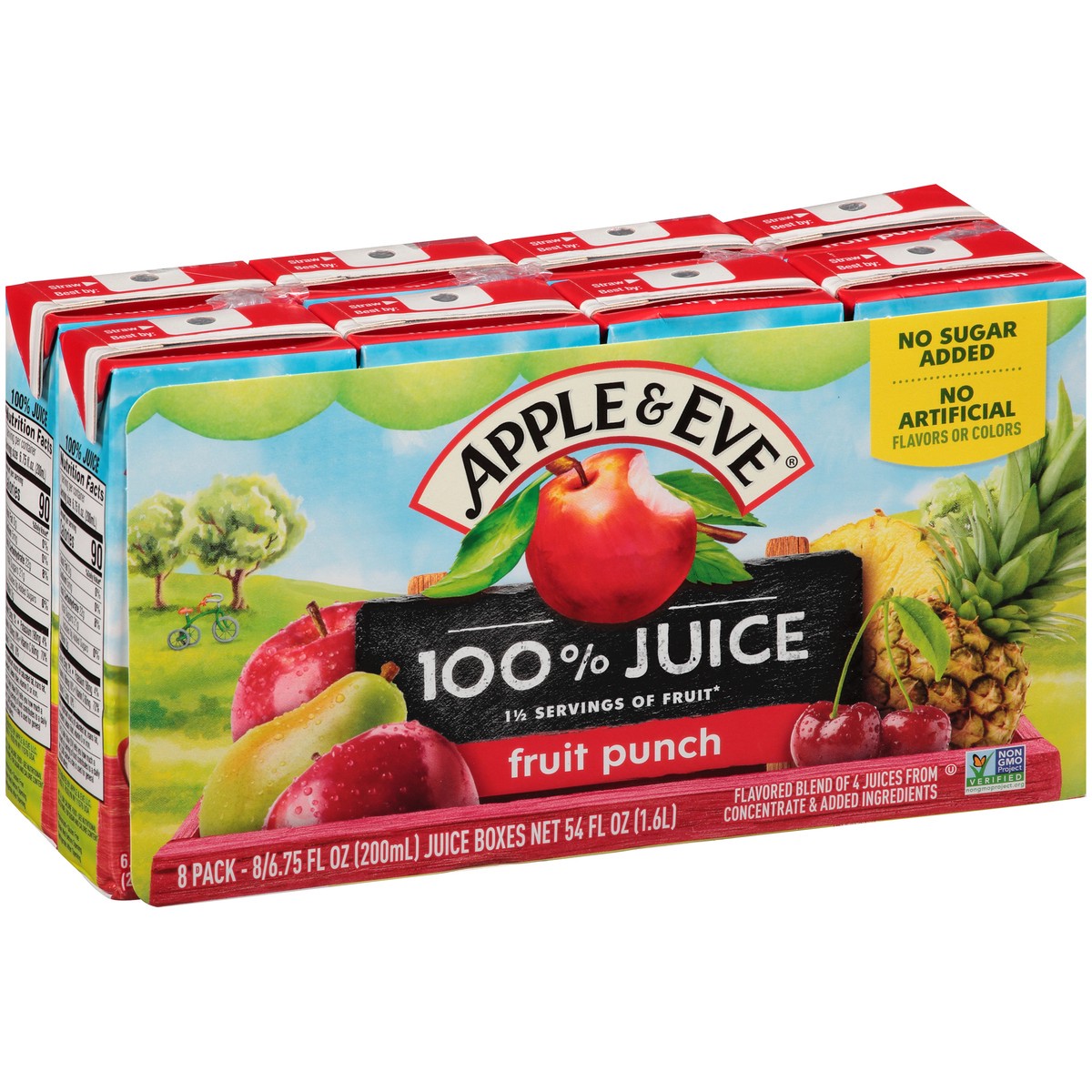 slide 8 of 11, Apple & Eve 100% Juice - Fruit Punch, 8 ct