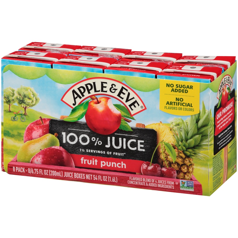 adam eve apple juice calories