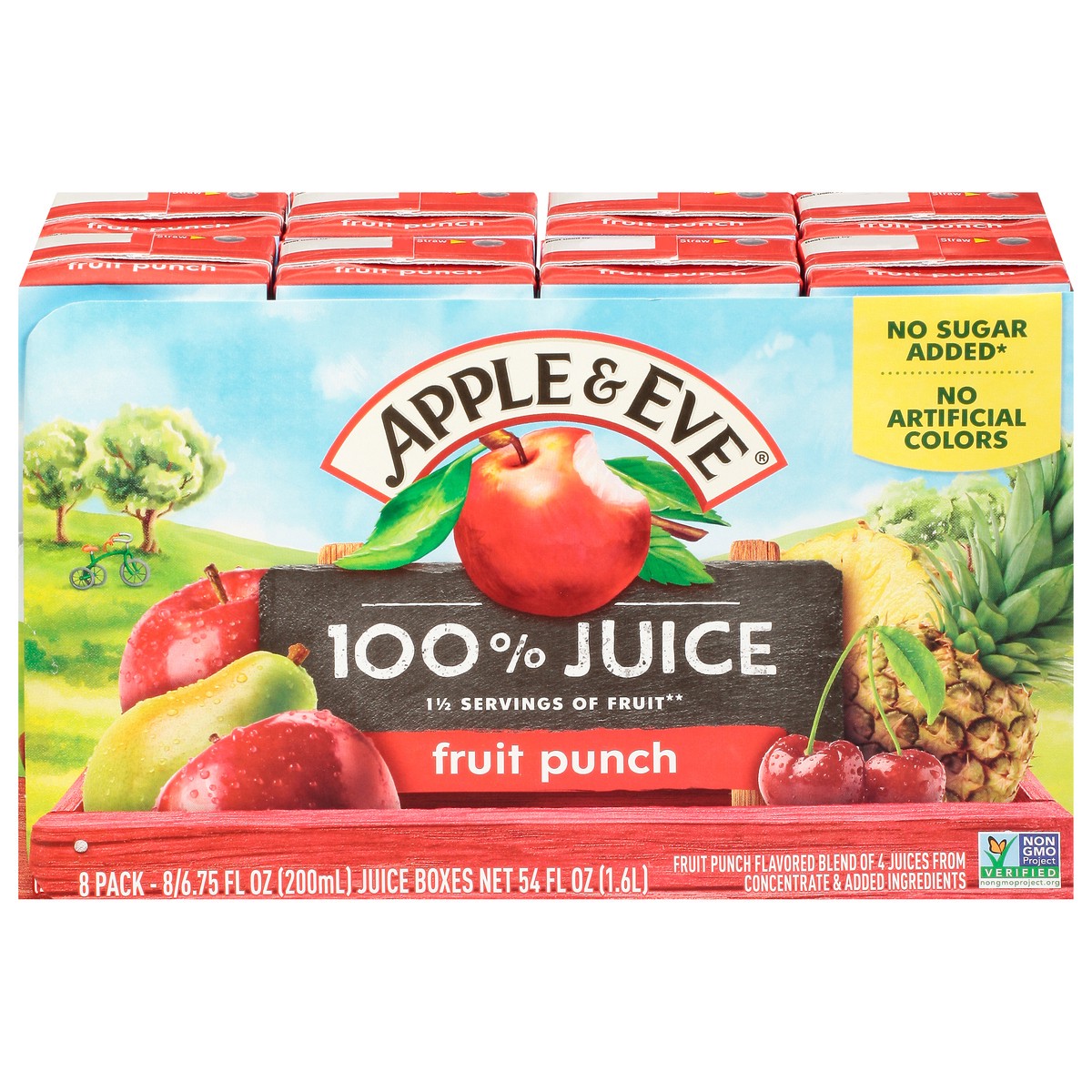 slide 1 of 11, Apple & Eve 100% Juice - Fruit Punch, 8 ct