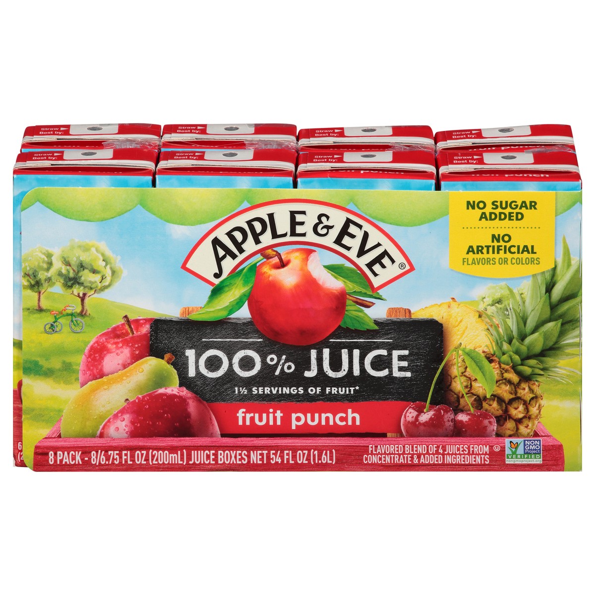 slide 11 of 11, Apple & Eve 100% Juice - Fruit Punch, 8 ct