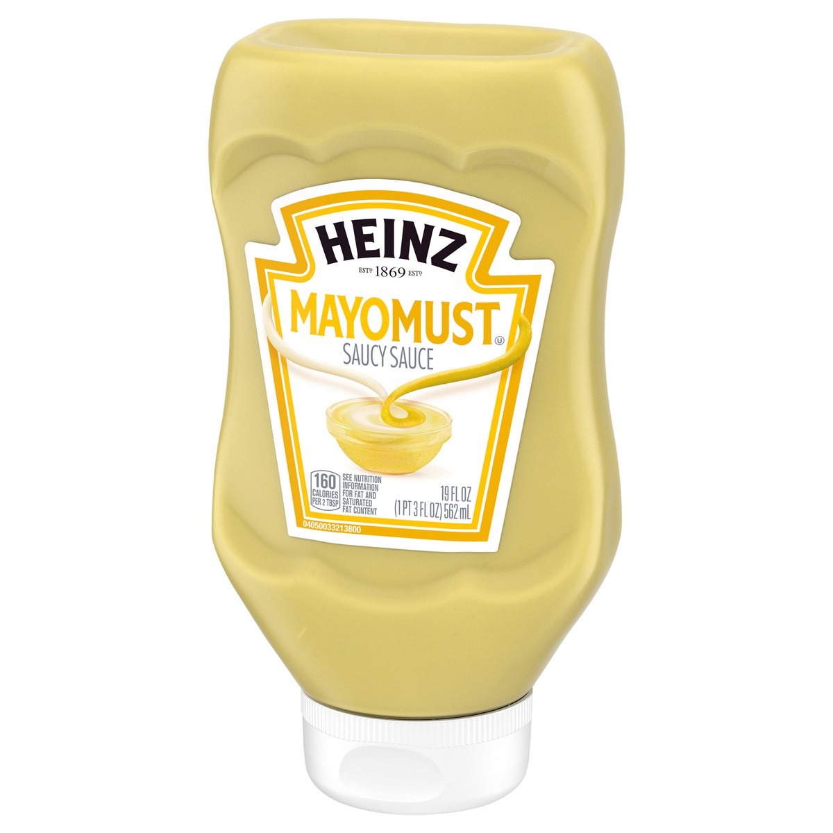 slide 5 of 9, Heinz Mayomust Mayonnaise & Mustard Sauce, 19 fl oz Bottle, 19 fl oz