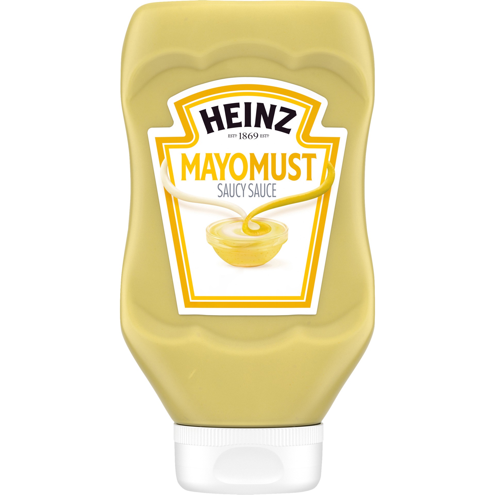 slide 1 of 9, Heinz Mayomust Mayonnaise & Mustard Sauce, 19 fl oz Bottle, 19 fl oz