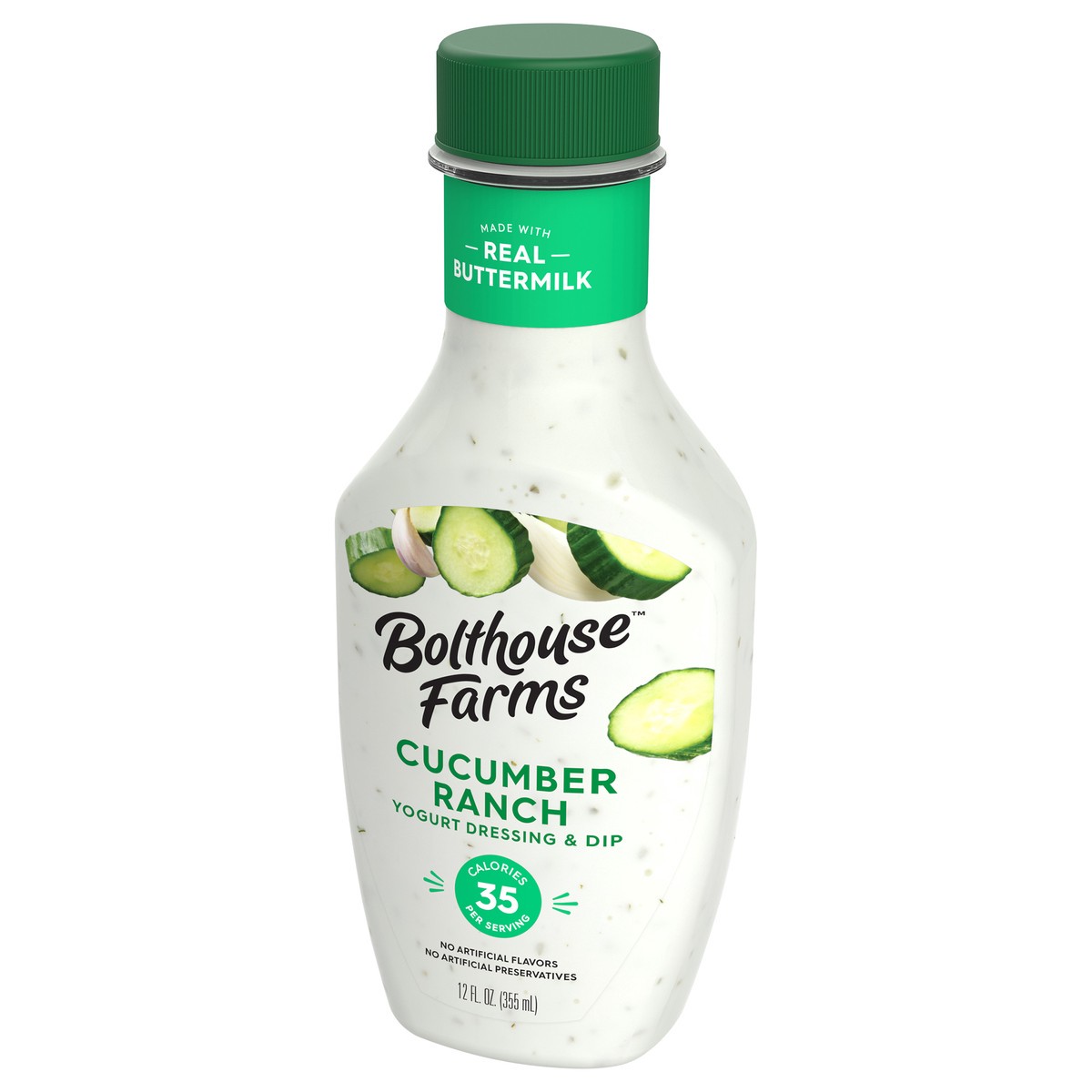 slide 2 of 9, Bolthouse Farms Cucumber Ranch Yogurt Dressing & Dip 12 fl oz, 12 fl oz
