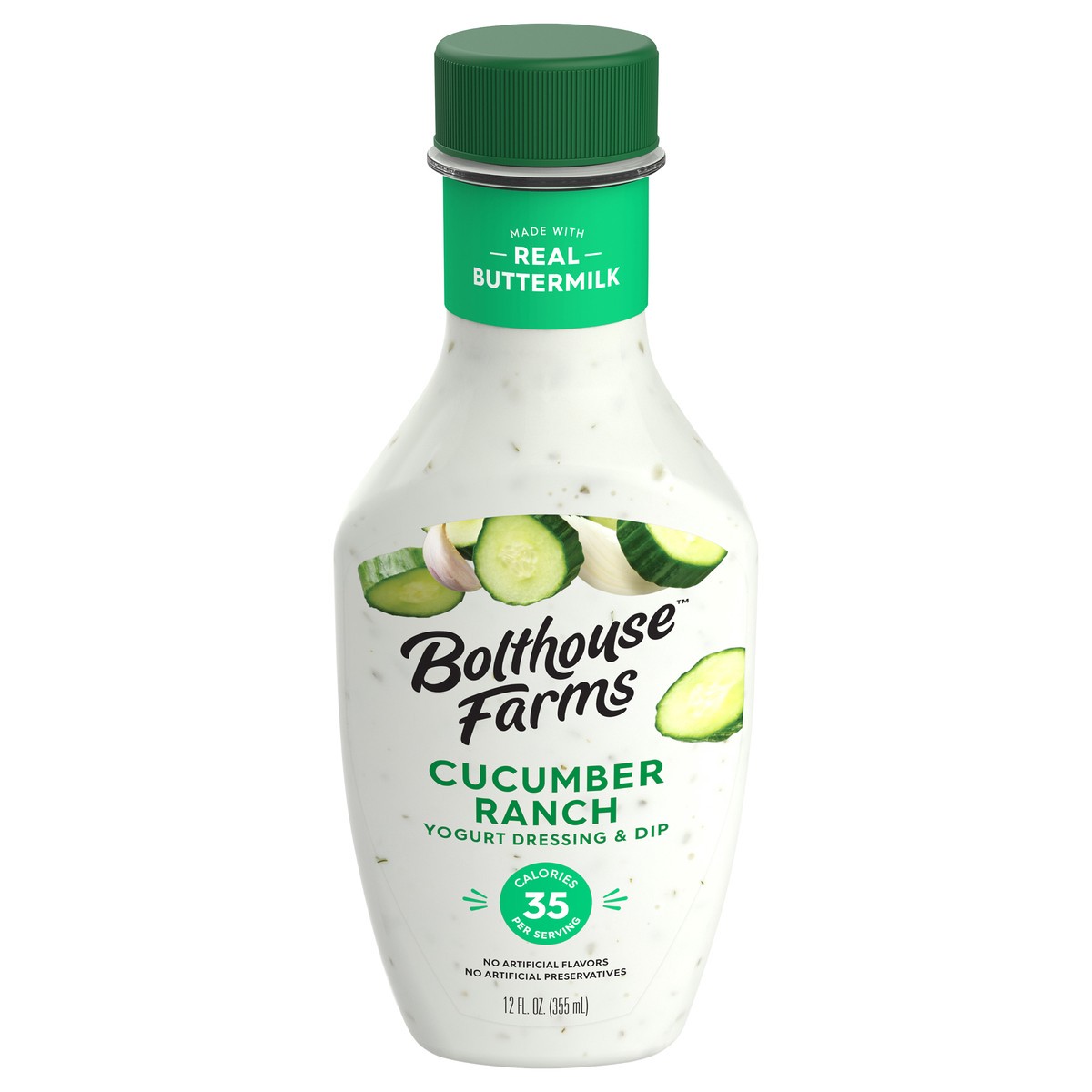 slide 1 of 9, Bolthouse Farms Cucumber Ranch Yogurt Dressing & Dip 12 fl oz, 12 fl oz