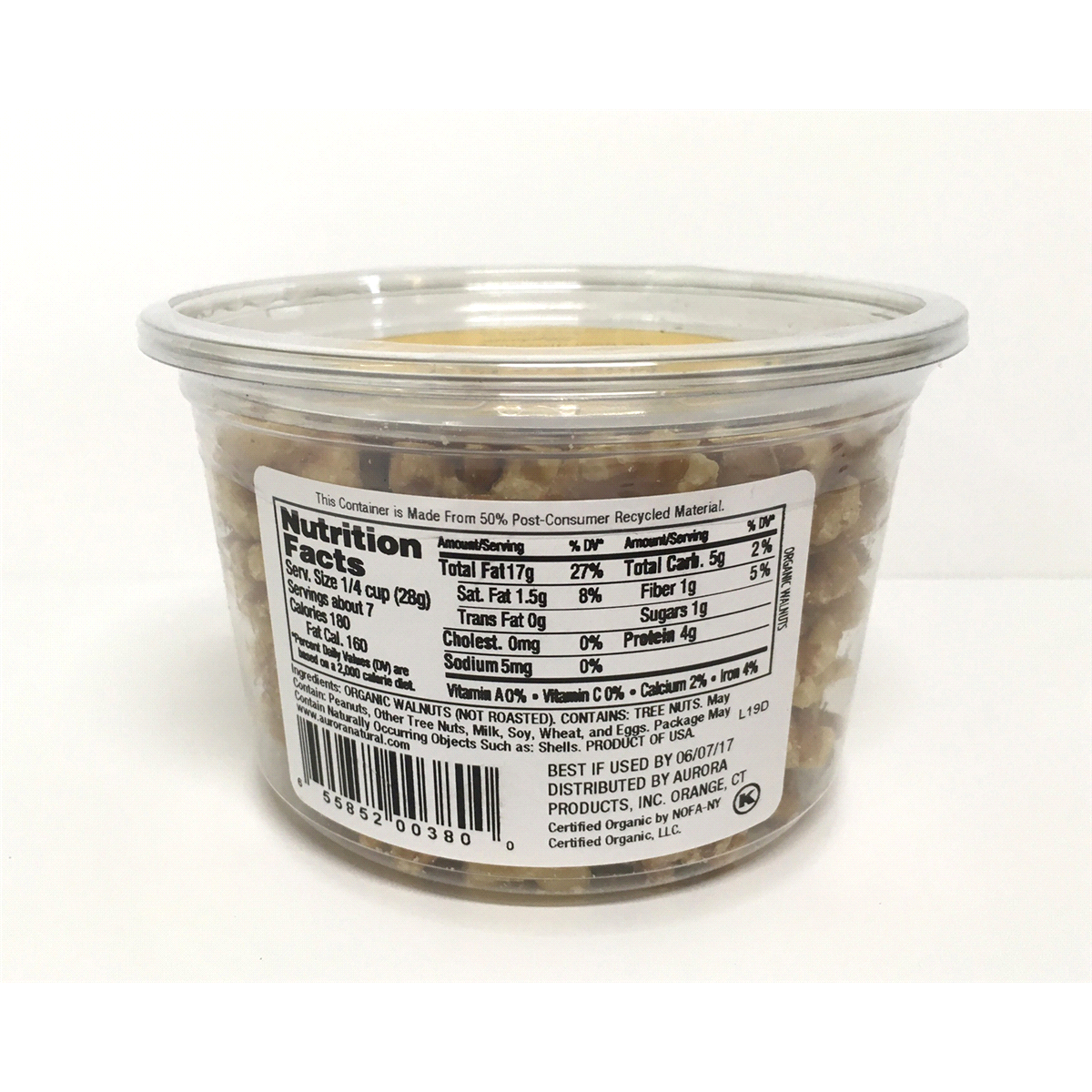 slide 2 of 2, Aurora Natural Organic Walnuts, 7 oz