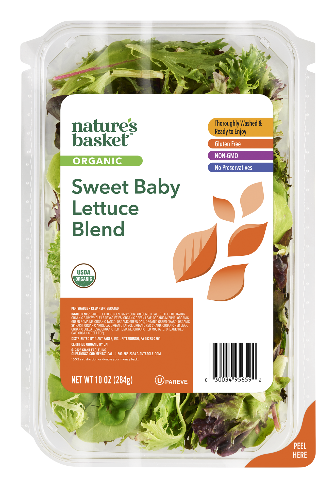 slide 1 of 1, N.B Sweet Baby Lettuce, 10 oz