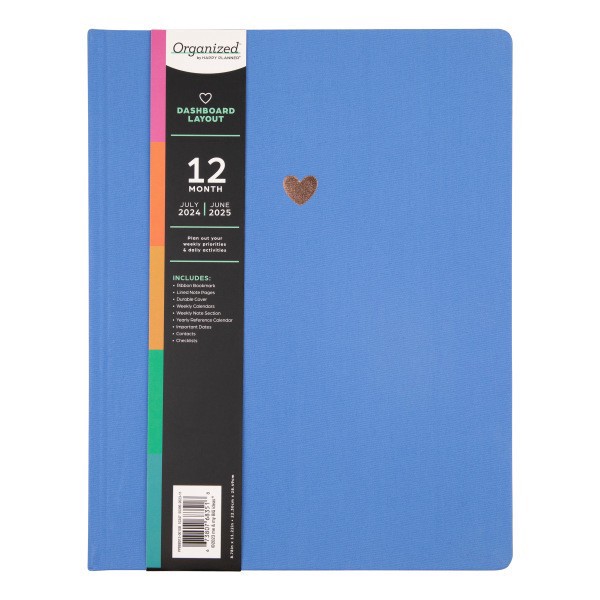 slide 2 of 8, 2024-2025 Organized By Happy Planner Weekly/Monthly Planner, 8-1/2"" X 11"", Love Life, July 2024 To June 2025, Ppbbbd12-001Sb, 1 ct