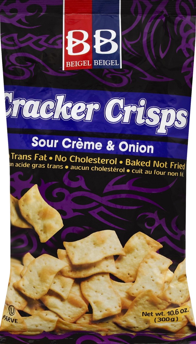 slide 5 of 5, Bronner Bros. Cracker Crisps, Sour Creme & Onion, 10.6 oz