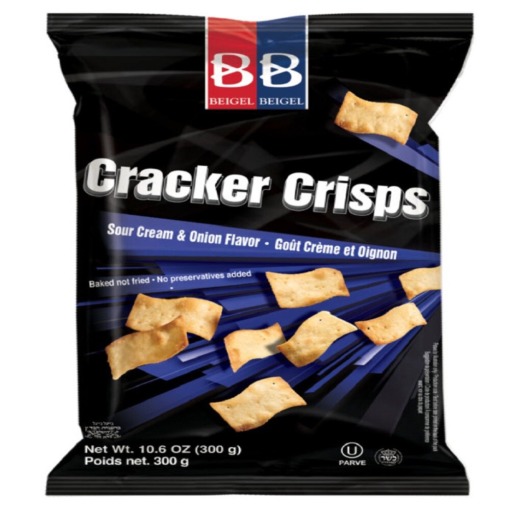 slide 1 of 5, Bronner Bros. Cracker Crisps, Sour Creme & Onion, 10.6 oz