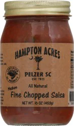 Hampton Acres Medium Fine Chopped Salsa 16 oz Jar