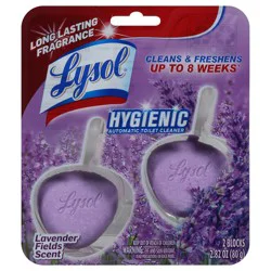 LYSOL Toilet Bowl Cleaner - Automatic ITB Disc - Lavender Fields 4/2 ct