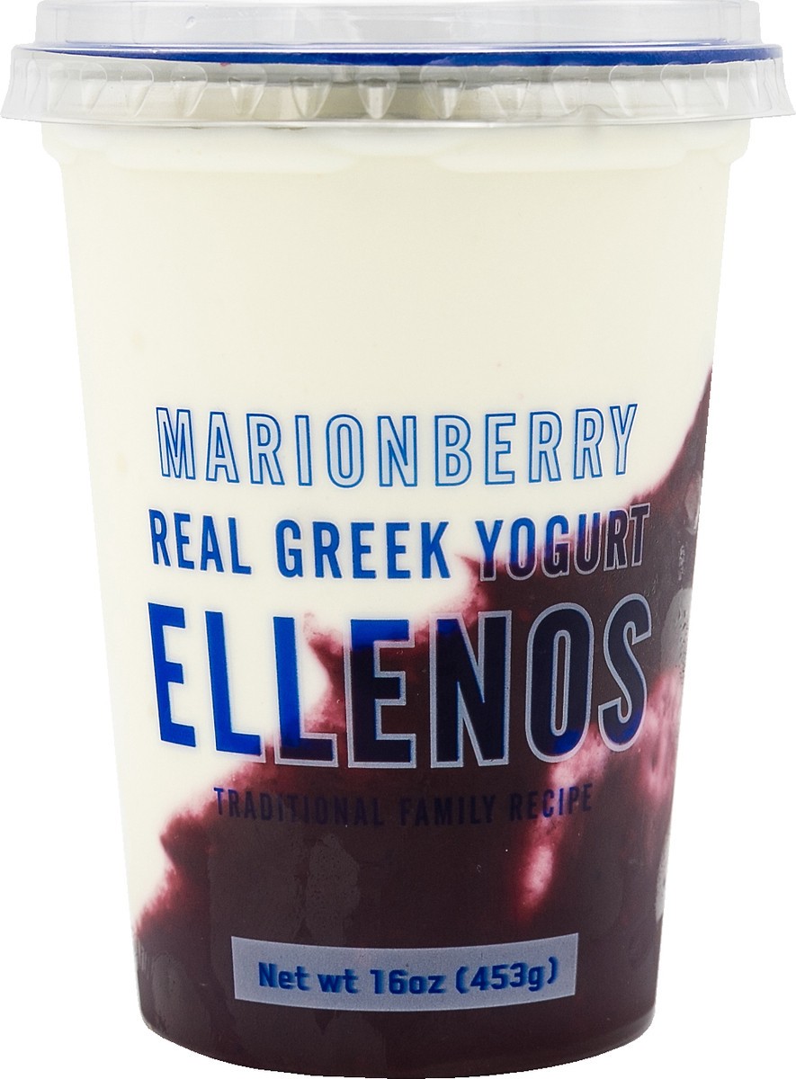 slide 4 of 4, Ellenos Marionberry Real Greek Yogurt - 16 oz, 16 oz