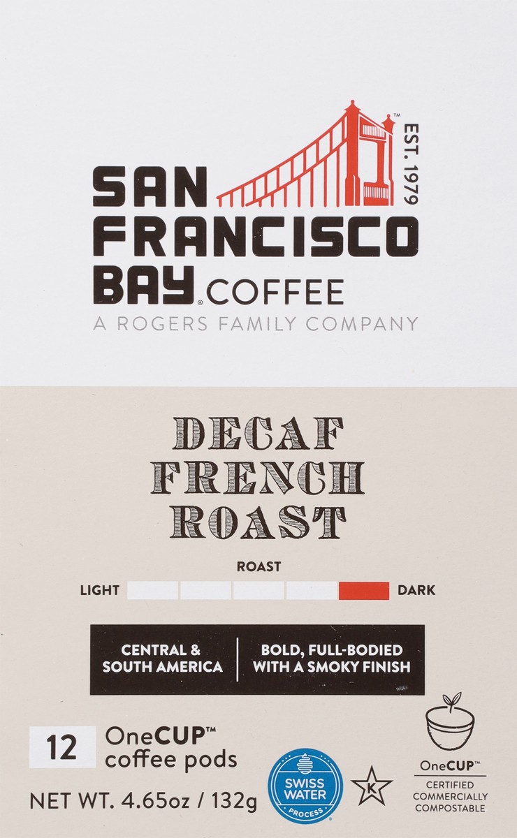 slide 10 of 10, SF Bay Coffee Decaf French Roast Coffee 12 ea, 12 ct