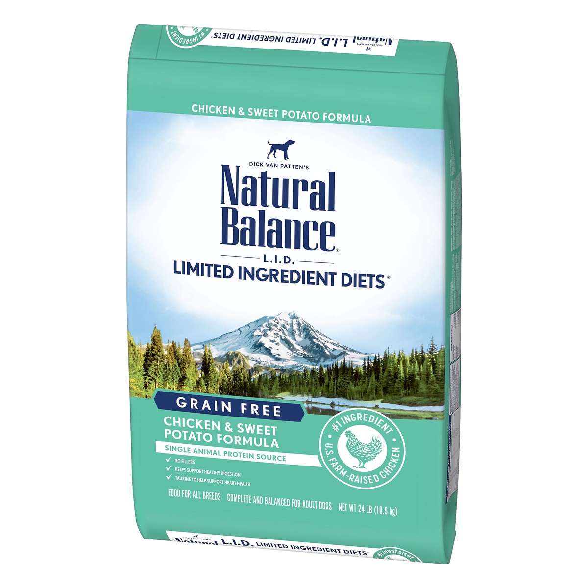 slide 7 of 7, Natural Balance L.I.D. Limited Ingredient Diets Grain Free Chicken & Sweet Potato Formula Dog Food 24 lb, 24 lb
