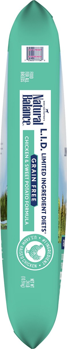 slide 6 of 7, Natural Balance L.I.D. Limited Ingredient Diets Grain Free Chicken & Sweet Potato Formula Dog Food 24 lb, 24 lb