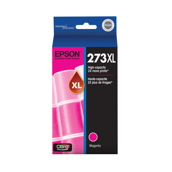 slide 1 of 1, Epson Claria (T273Xl 320-S) Photo High-Capacity Magenta Ink Cartridge, 1 ct