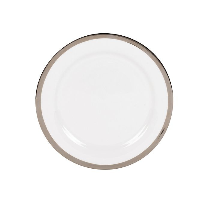 slide 1 of 1, Nevaeh White by Fitz and Floyd Grand Rim Platinum Salad Plate, 1 ct