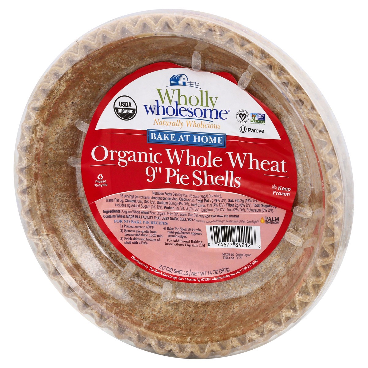 slide 4 of 13, Wholly Wholesome Organic Whole Wheat 9 Inch Pie Shells 2 ea, 2 ct