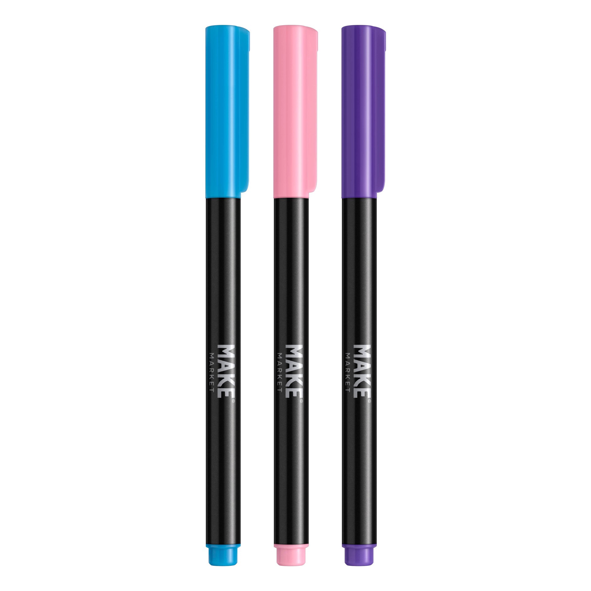 slide 3 of 4, Cool Fine Tip Fabric Ink Markers By Make Market, fine