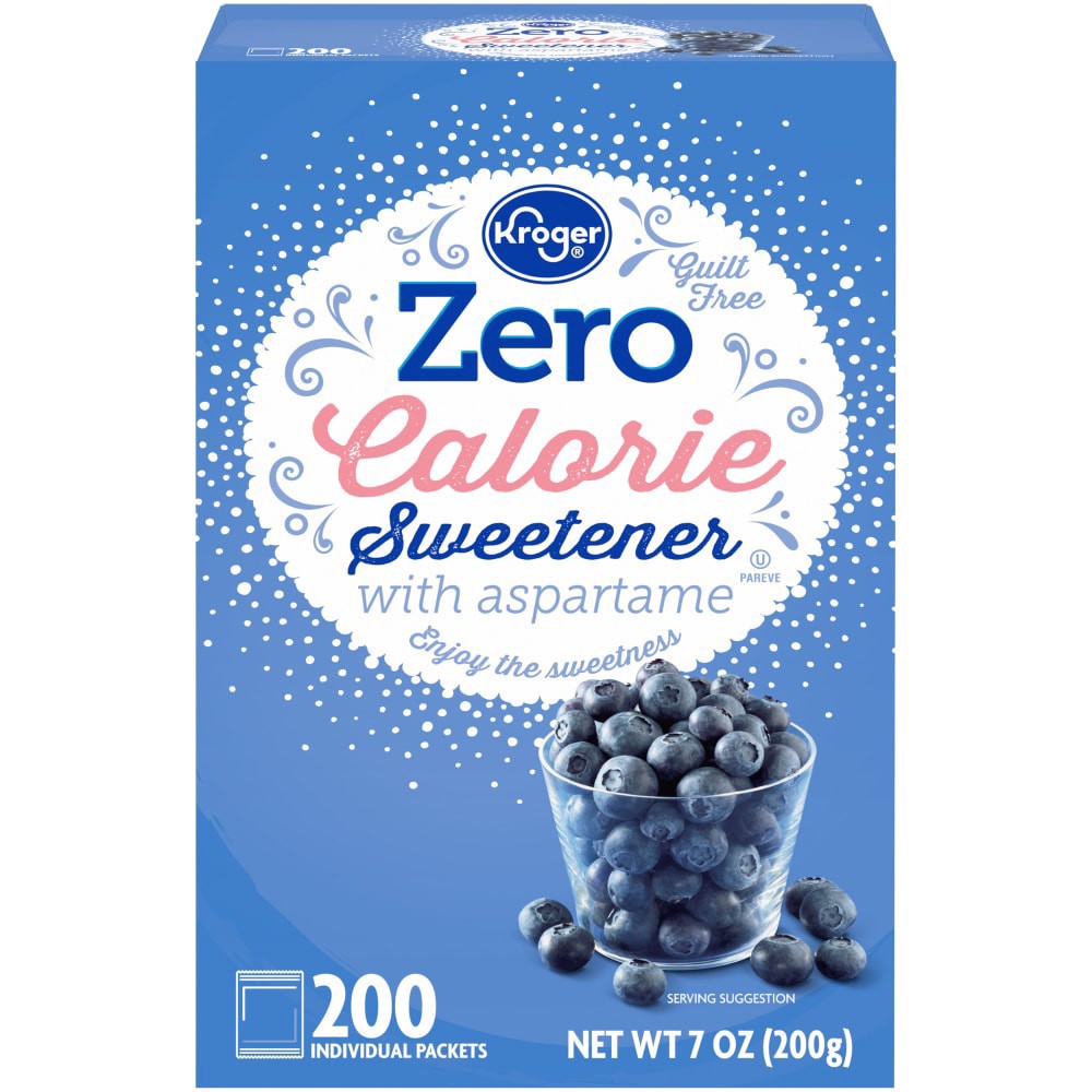 slide 3 of 3, Kroger Zero Calorie Sweetener With Aspartame, 7.05 oz